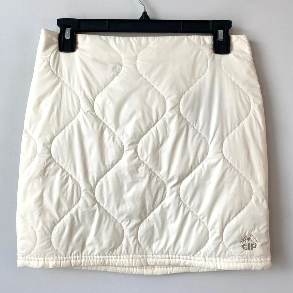 NWT CONEY ISLAND PICNIC Alpine Slopes Quilted Mini Skirt Size 26‎ Coconut Milk